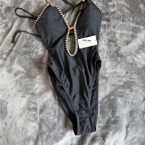 Chic Black Women's One-Piece Swimsuit